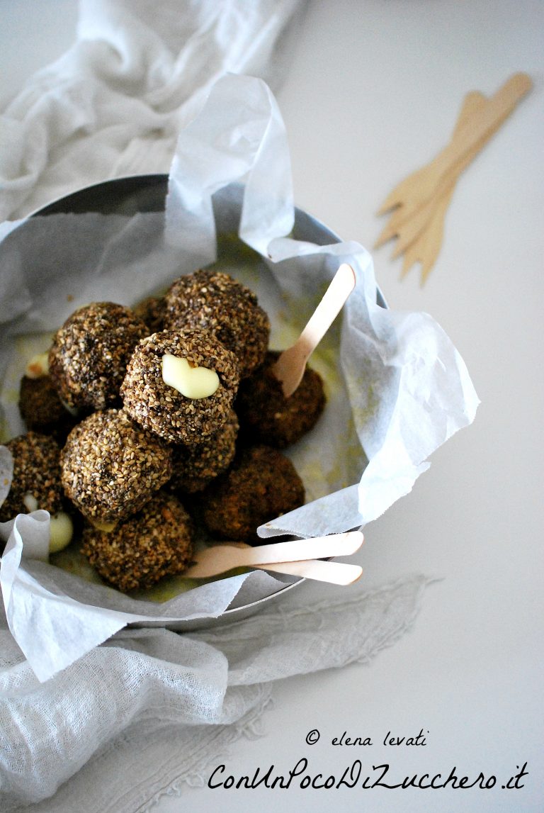 polpette al forno con cuore filante - Con Un Poco Di Zucchero