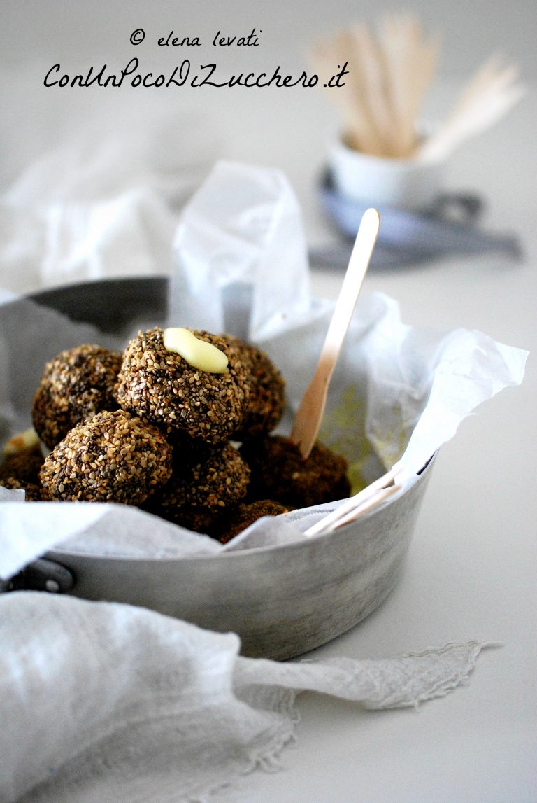 polpette al forno con cuore filante - Con Un Poco Di Zucchero