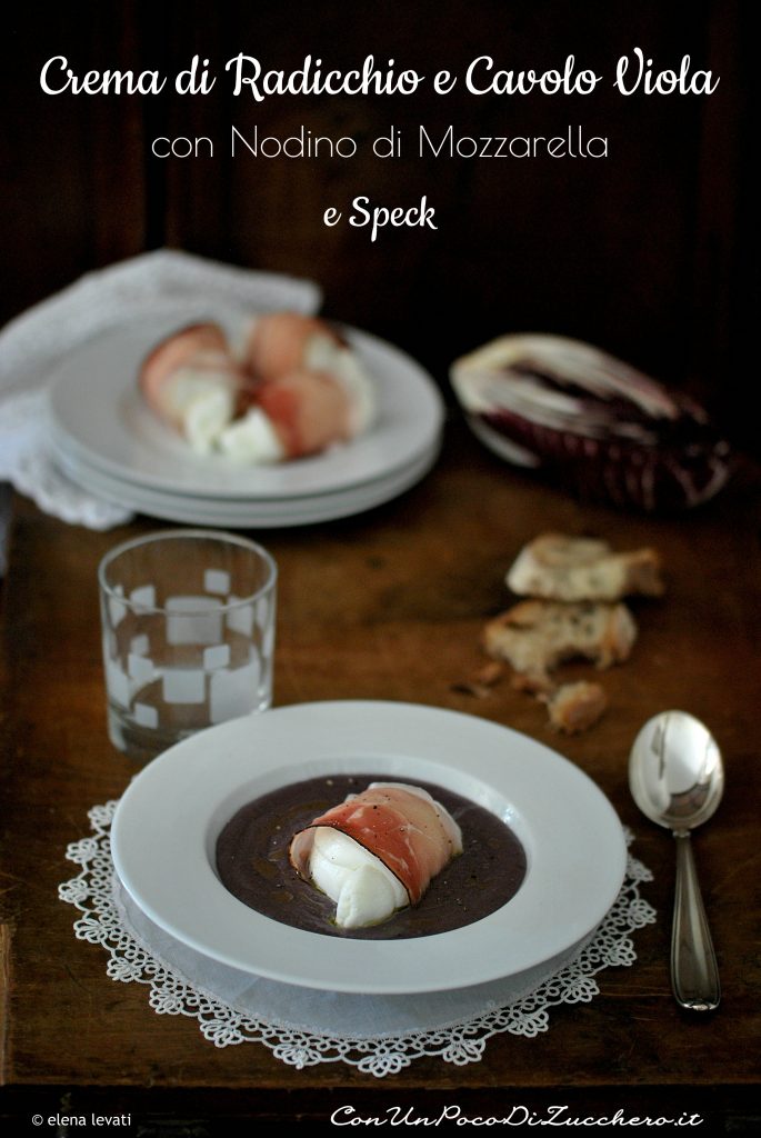 crema di radicchio e cavolo viola