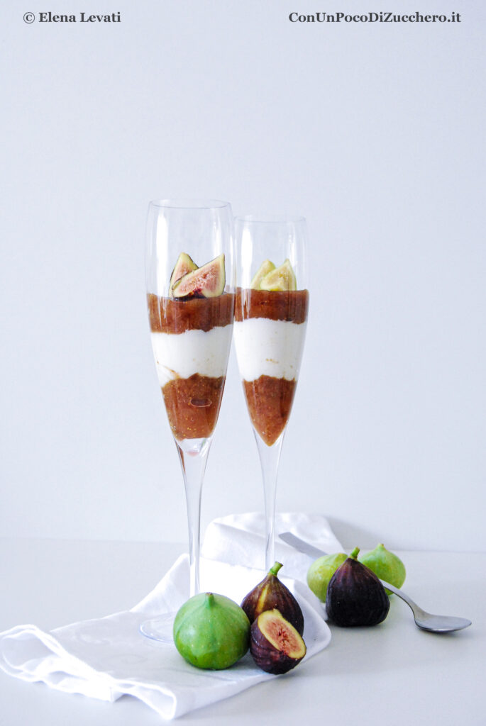 CREMA DI RICOTTA CON FICHI BIANCHI E NERI