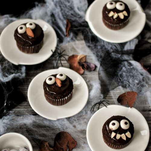 muffin di halloween al cioccolato e senza zucchero