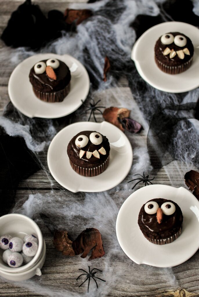 Muffin di Halloween: al cioccolato e senza zucchero